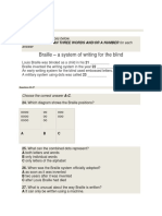 Braille - A System of Writing For The Blind