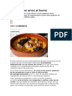 Arroz Al Horno Receta