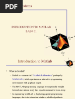 LAB 01 Intro To Matlab