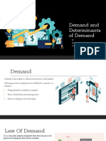 Demand and Its Factors Along With Law