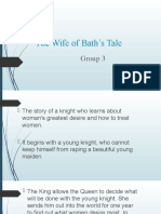The Wife of Bath's Tale: Group 3