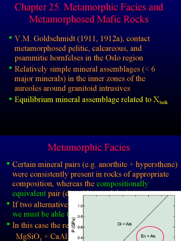 Metamorphic Facies of Mafic Rocks | PDF | Petrology | Rocks