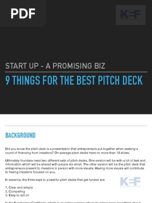 [KEF] Best Pitch Deck for StartUp
