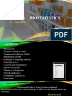 Biostatistics Basics: Statistical Terms, Data Collection & Presentation