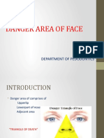Danger Area of Face: K.Santoshi I Mds Department of Pedodontics