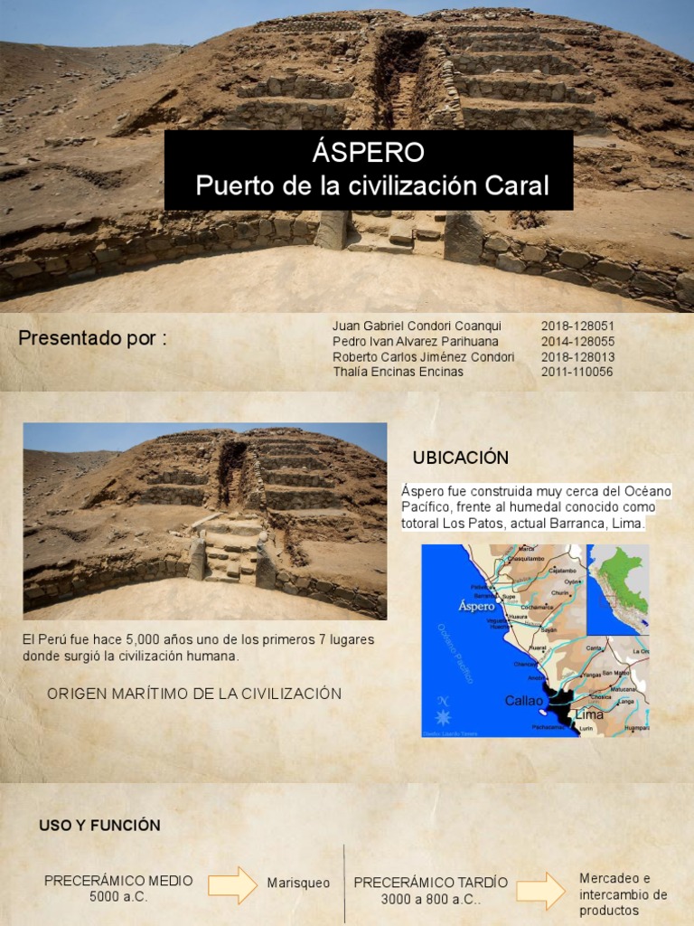 Arquitectura de Áspero en Caral | PDF | Arqueología | Cultura (general)