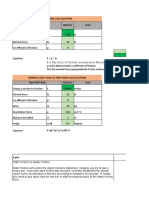 Friction Calculation Description Result Unit: Is The Force of Friction, Measured in Newtons