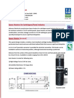 Space Heaters For Switchgear/Panel Industry: Dvance