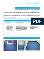 Monoproof Pu 1000: Single Component, Aliphatic, Water Based Exterior Pu Modified, Flexible Water Proofing Membrane