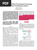 Analysis of Real Time Stream Processing Systems Considering Latency