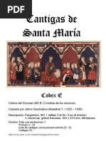 Cantigas de Santa Maria (Codex E) | PDF