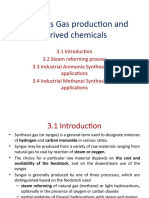 Synthesis Gas Production and Derived Chemicals