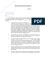 Probationary Employment Template