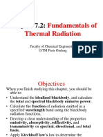 Fundamentals of Thermal Radiation: Faculty of Chemical Engineering Uitm Pasir Gudang