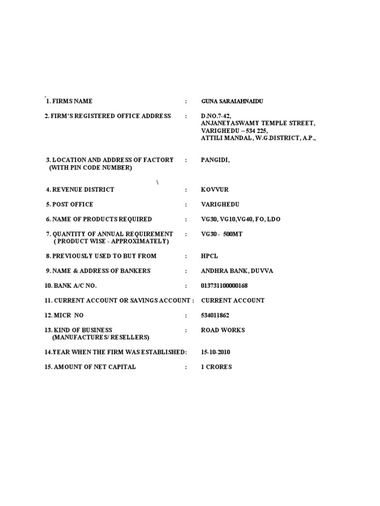 CMR Format-1 | PDF | Finance & Money Management