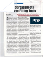 Using SPreadsheets As Curve Fittings