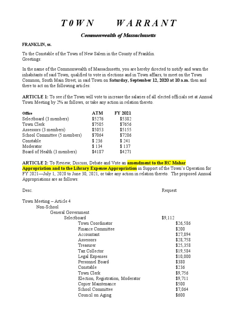 T0Wn Warrant: Commonwealth of Massachusetts | PDF | Leash | Dogs