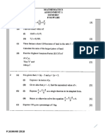 Mathematics Assignment 1 Generic P.Sgwari