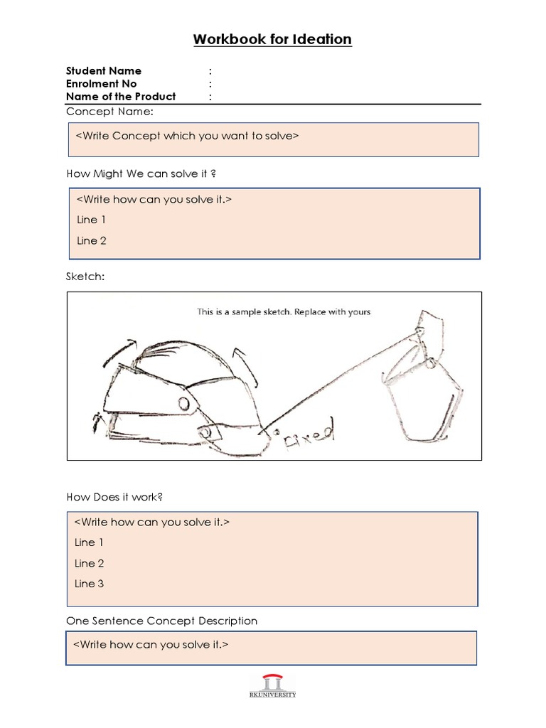 Ideation Workbook 1 - For PC | PDF