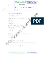 ENG201 - Business and Technical English Writing - Solved - Final Term Paper - 03 PDF
