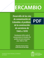 Desarrollo de Las Vias de Comunicacion en Colombia