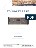 RSS 2 Quick Start Maunal Master Rig and Slave