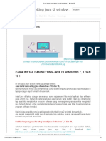 Cara Instal Dan Setting Java Di Windows 7, 8, Dan 10 PDF