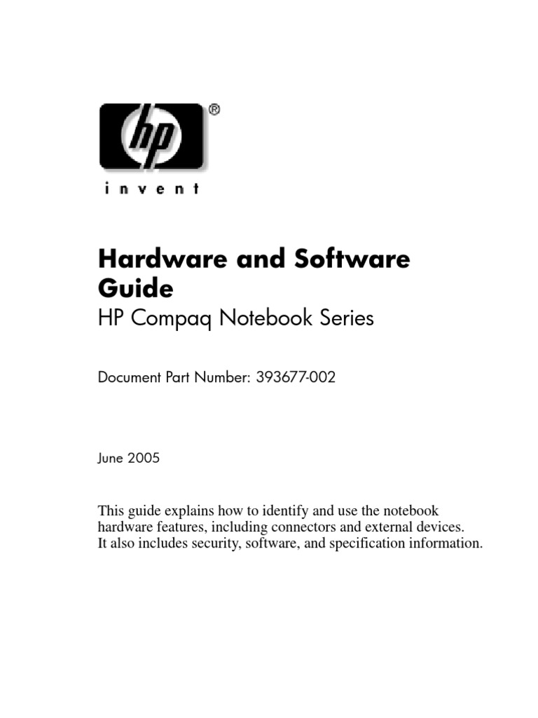 manual HP nc6120 | Laptop | Wireless Lan