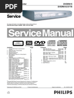 Philips - Gravador DVD DVDR615 - Manual de Serviço - 14123101 PDF