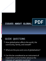 Issues About Globalisation