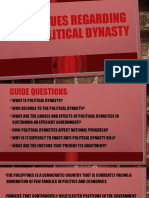 Issues Regarding Political Dynasty