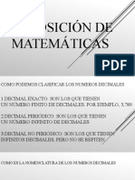 Exposición de Matemáticas