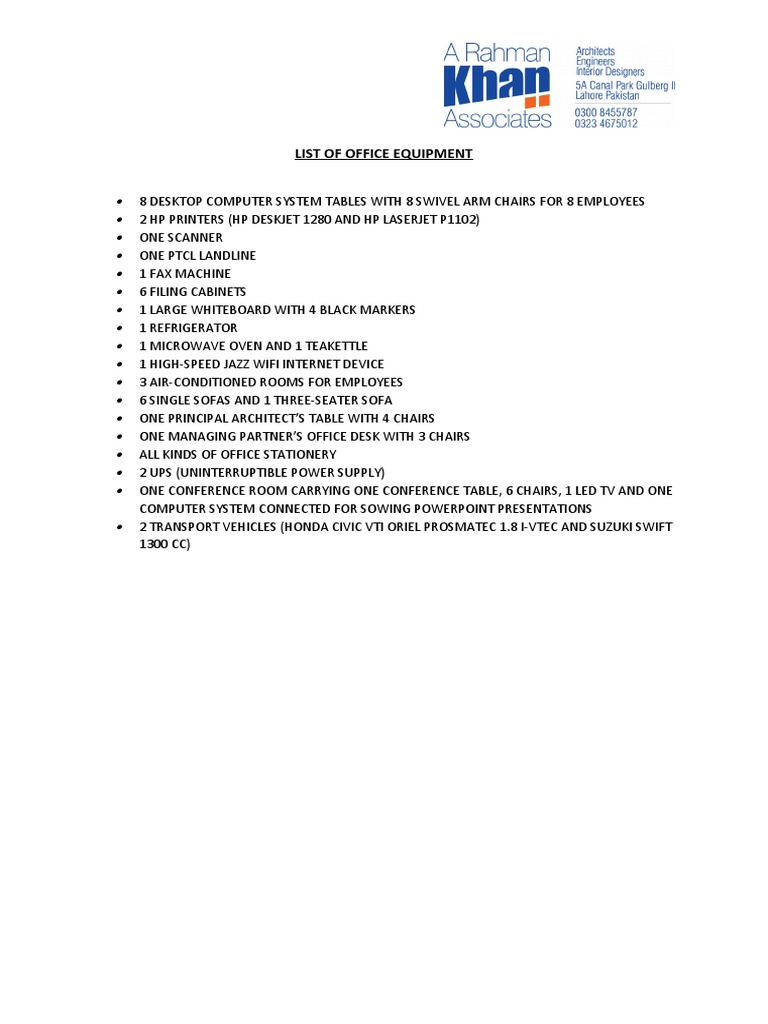 Office Equipment Pdf