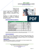 BOLETIN TECNICO POLY-A623 (Limpiador-Abrillantador de Aluminio)