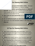 10 Tips for Staying Safe Online - Essential Cybersecurity Guidance