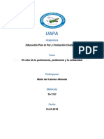 TEMA 2 EDUCACION PARA LA PAZ Y FORMACION CIUDADANA