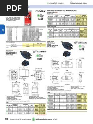 Katalog Pini In Konektorji Molex Electrical Connector Ac Power Plugs And Sockets