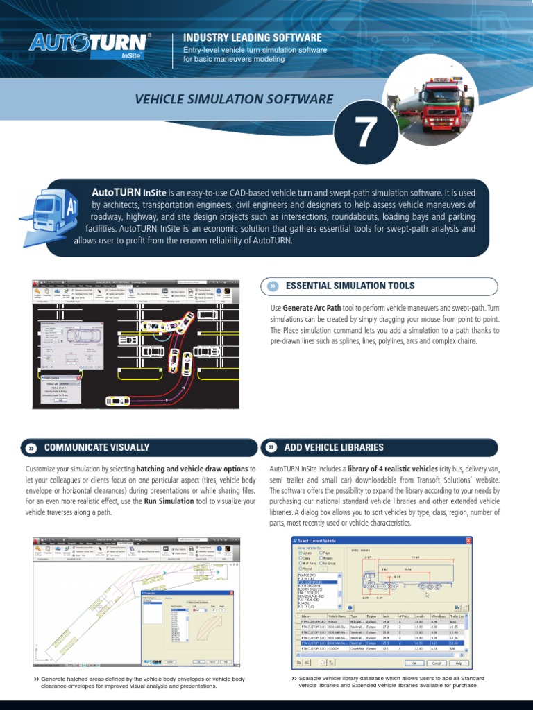 AutoTURN InSite | PDF | Semi Trailer Truck | Auto Cad