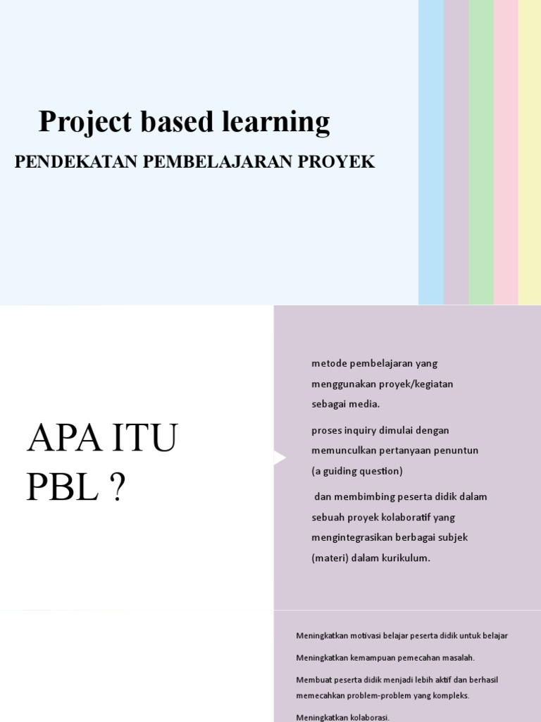 Pembelajaran Berbasis Proyek | PDF