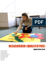 Researcher (Qualitative) : Application Pack