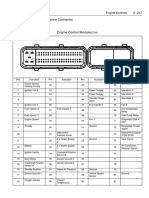 Engine Control System Connector Pin Functions