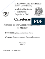 Historia de Las Carreteras en Mèxico y El Mundo