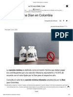 Sanción Mínima Dian en Colombia Material Trabajo