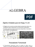 Algebra Estándar para la Etapa 9-12