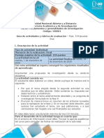 Guia de Actividades y Rúbrica de Evaluación Fase 5 Propuesta Final