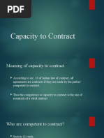 Capacity to Contract