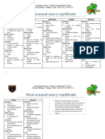 Documentos Menu Semanal Sano y Equilibrado PDF