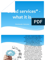 Cloud services - what they are and their types in 40 characters
