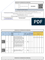 Formato de Contratación de Personal: Nombre de La Empresa: Maco Ingenieria S.A. No. de Contrato / Orden de Servicio