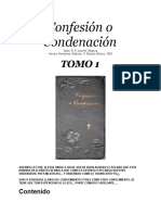 Confesión o Condenación: Tomo 1